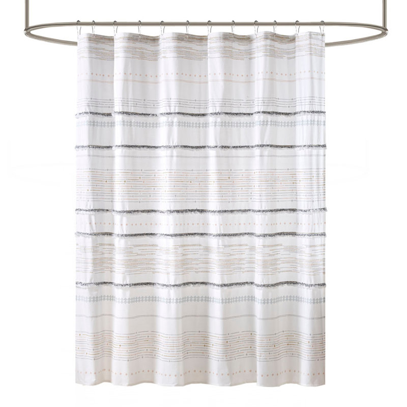 Rideau de douche en coton