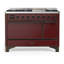 Majestic III Series 48 Inch Dual Fuel Range with 5 Sealed Burners, Griddle, Frenchtop in Matte Graphite (Natural Gas, Burnished Trim)-1387864833-1387864838-1387864889