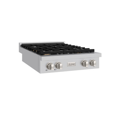 ZLINE 30 in. Paramount Gas Rangetop with 4 Burners and Porcelain Cooktop