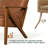 Faux Leather Armchair Dining Chair