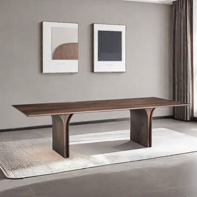 Solid wood simple dining table