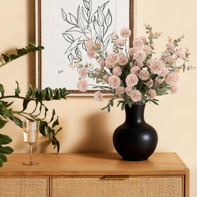 10 fleurs artificielles avec eucalyptus