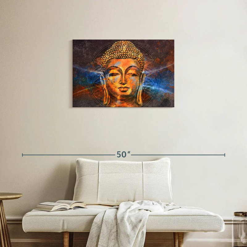 Leisha Buddha Purnima, 20" H x 30" W