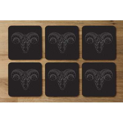 Square 6 Piece Coaster Set