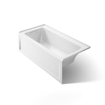 Baignoire de trempage en alcôve en acrylique avec profondeur de confort Archer® 60 po x 30 po