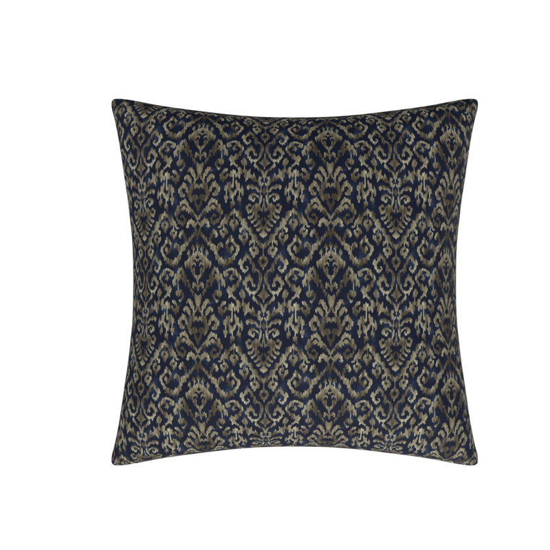 Housse et insert de coussin carré 100% coton Studio Line, Marine, 26 po x 26 po
