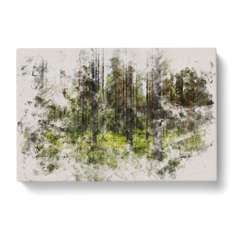 Green Forest Vol.1 - Wrapped Canvas, 40cm H x 60cm W x 3cm D