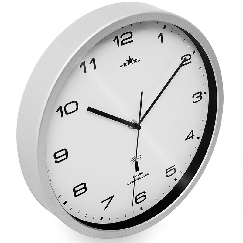 Kamps Wall Clock, Silver
