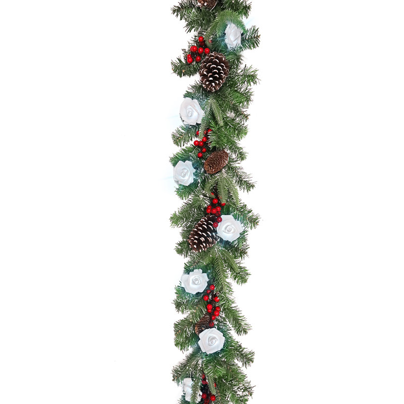 Ensemble de guirlandes de Noël 72 "avec baies de pin