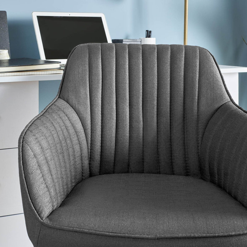 Dotir Office Chair, Grey, Gold