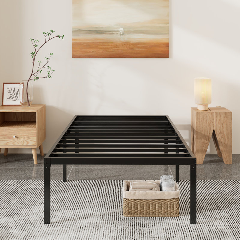 Osburn 16.5" Sturdy Metal Bed Frame, Twin