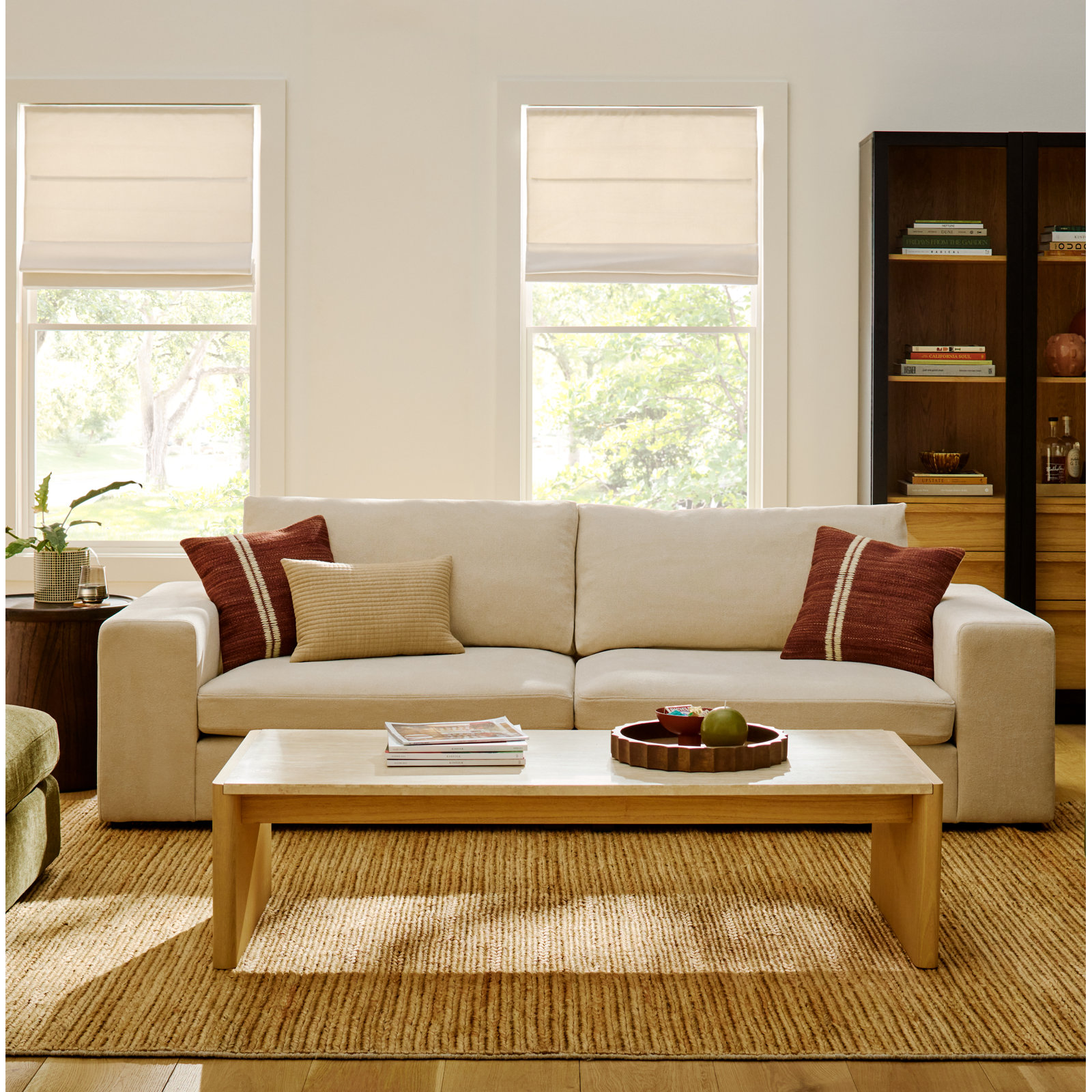 Gertis 41" Genuine Marble Coffee Table