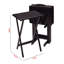 Ensemble de tables à collation 5 pièces Ilsefriede en bois fini noir, H 25,81 po x L 18,84 po x P 14,32 po-1316466948
