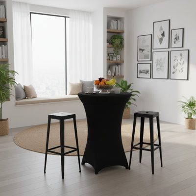 80cm Fitted Round Bar Table Cover