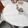 Modern Round Dining Table for 4-6 with Sintered Stone Tabletop, X Carbon Steel Base Pre-Assembly