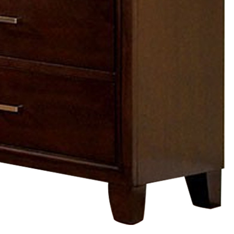 Commode double 6 tiroirs DiPippo, Brun