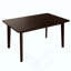 Ensemble de salle à manger rustique 5 pièces - 1 table en bois massif + 4 chaises rembourrées, mobilier de style campagnard pour la cuisine et la salle à manger, ensemble de salle à manger minimaliste pour 4-1696553664-1696553665
