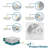 6'' Selectable Color Temperature Dimmable Air-Tight IC Rated LED Canless Recessed Lighting Kit