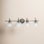 Rosser 4 Light Transparent Dimmable Vanity Light