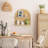 Handcrafted Boho Rattan Wall Shelf - 2-Tier Arched Floating Shelf, Rustic Farmhouse Decor, Natural Wicker And Pine Wood, Wall Mounted Display For Nursery, Living Room Or Office-495234389
