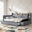 Lit de jour double rembourré avec couchette, tablettes et chargement USB-1374256177-1374256180-1374256181