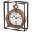 Iron Quartz movement / Crystal Tabletop Clock in Black