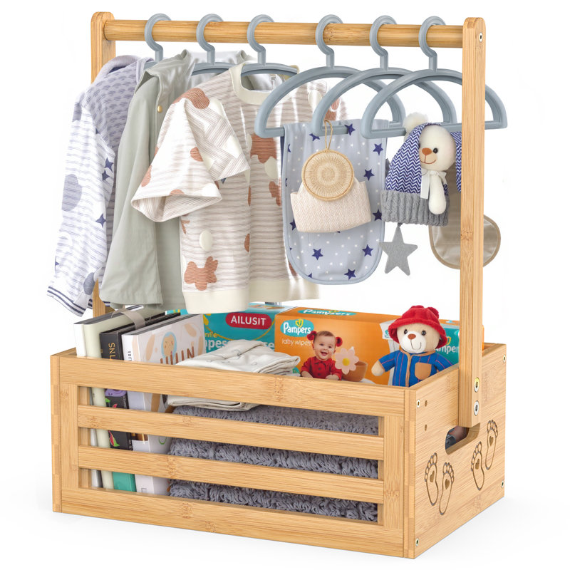Baby Shower Crate Closet, Natural