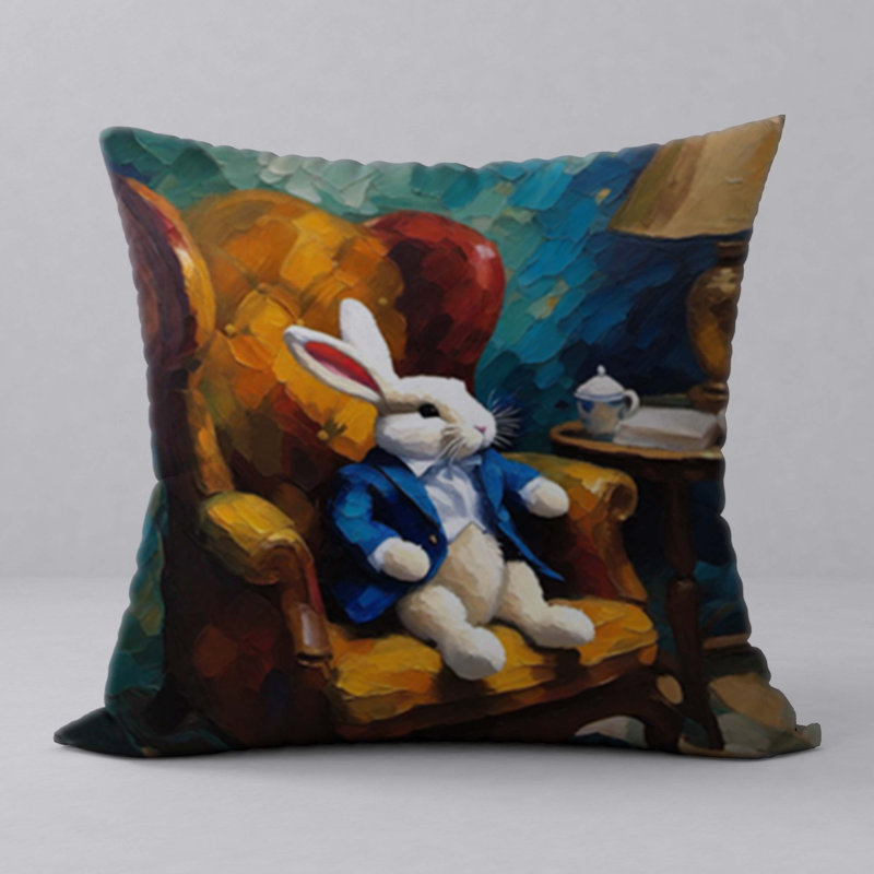 Polyester Throw Square Pillow Cover & Insert