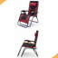 Fauteuil surdimensionné rembourré zéro gravité, fauteuil inclinable pliable pour le patio, siège anti-gravité de 30 po de large avec porte-gobelet, support 400 lb-420293977