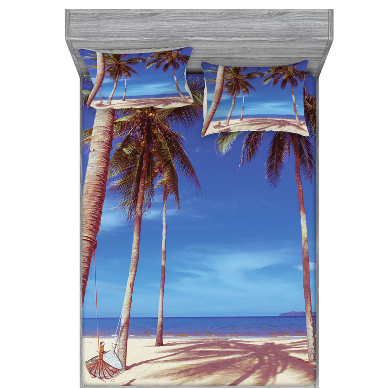Microfiber Sheet Set, Queen Sheet Set with Fitted Sheet