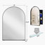 Élégante armoire de rangement pour salle de bain avec miroir et tablettes réglables-651049402