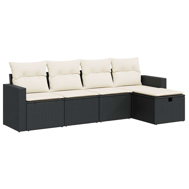 Vidaxl Garden Sofa Set PE Rattan Large