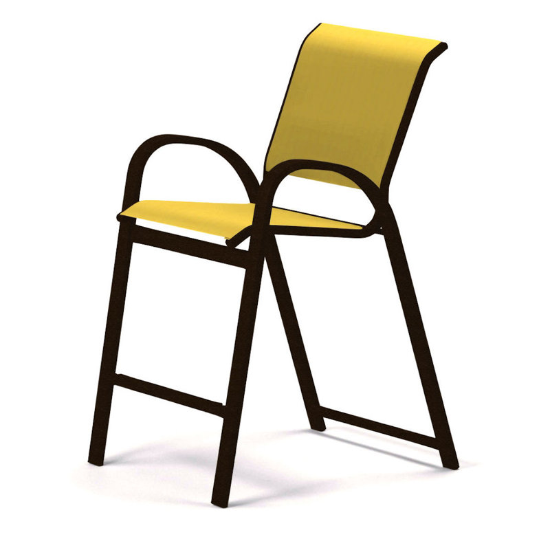 Tabouret de bar 42 po Holna, Jaune, Kona texturé