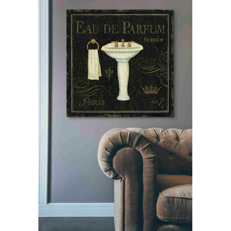 «Bain de luxe III» par Daphne Brissonet, art mural sur toile, L 37 po x H 37 po x P 1,5 po