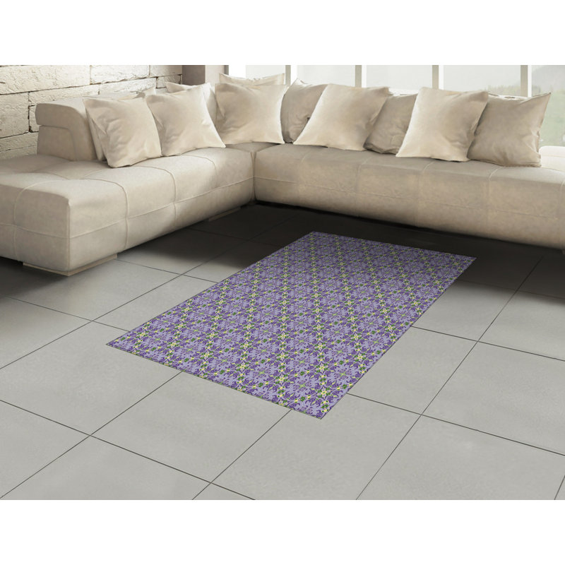 Shameka Floral Hand Woven Area Rug, Rectangle 120 x 180cm