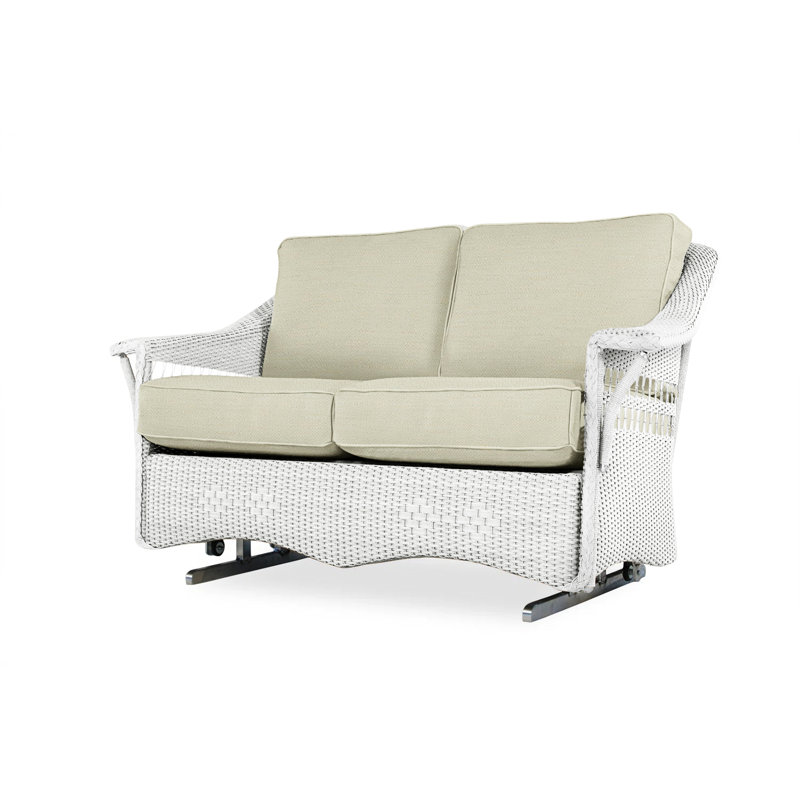 Nantucket Outdoor 2 - Seat Loveseat, Canvas Natural, White