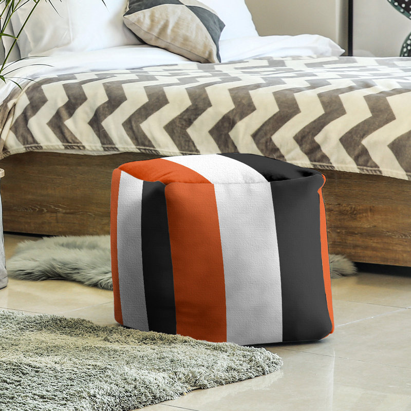 Repose-pieds Oregon Corvallis, Orange / blanc / noir