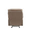 Fauteuil inclinable brun clair avec accoudoirs coussinés-166447104