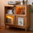 Burlywood Solid Wood+Glass Display Cases