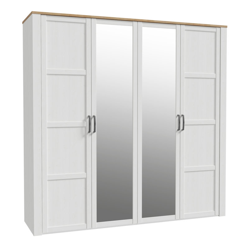 Abidan Manufactured Wood Wardrobe, White