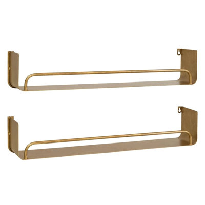 Jimeny Rectangular Metal Wall Shelf