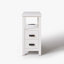 Tables de bout compactes blanches avec espaces de rangement et de chargement, décor rustique moderne pour la maison