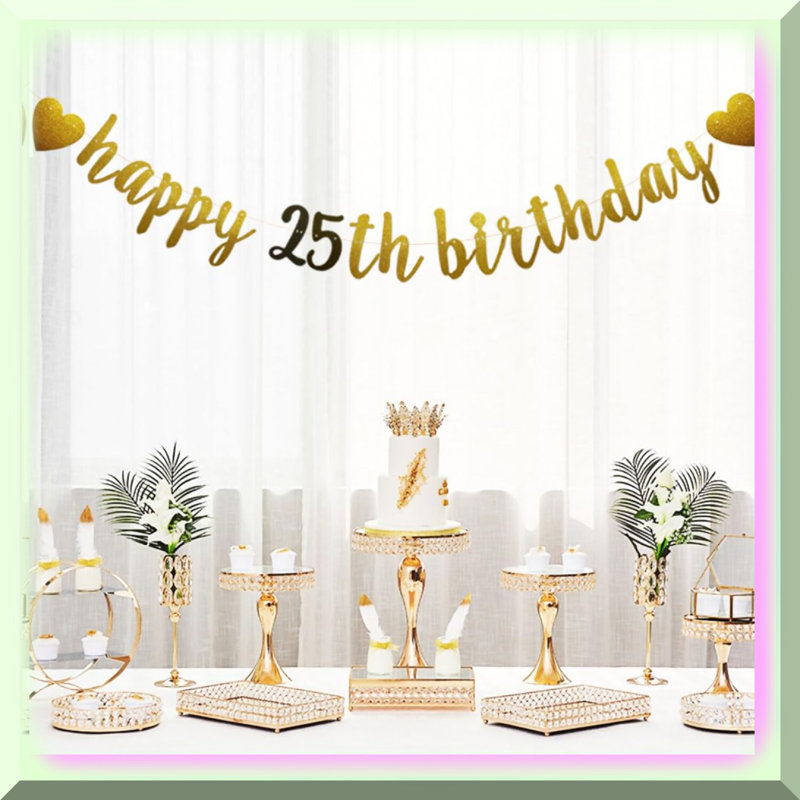 25Pcs Gold Metal Floral Hoop Centerpiece Kit
