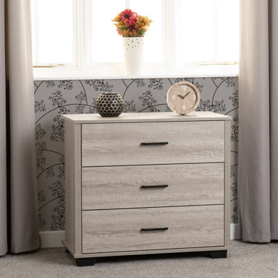 Naisha 80 cm W Chest of 3 Drawers