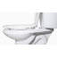 Siège de toilette allongé en plastique surélevé-39806115