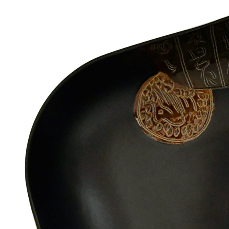 Latitude Vive Castulo 48mm L x 37.5mm W Black Ceramic Rectangular Sink