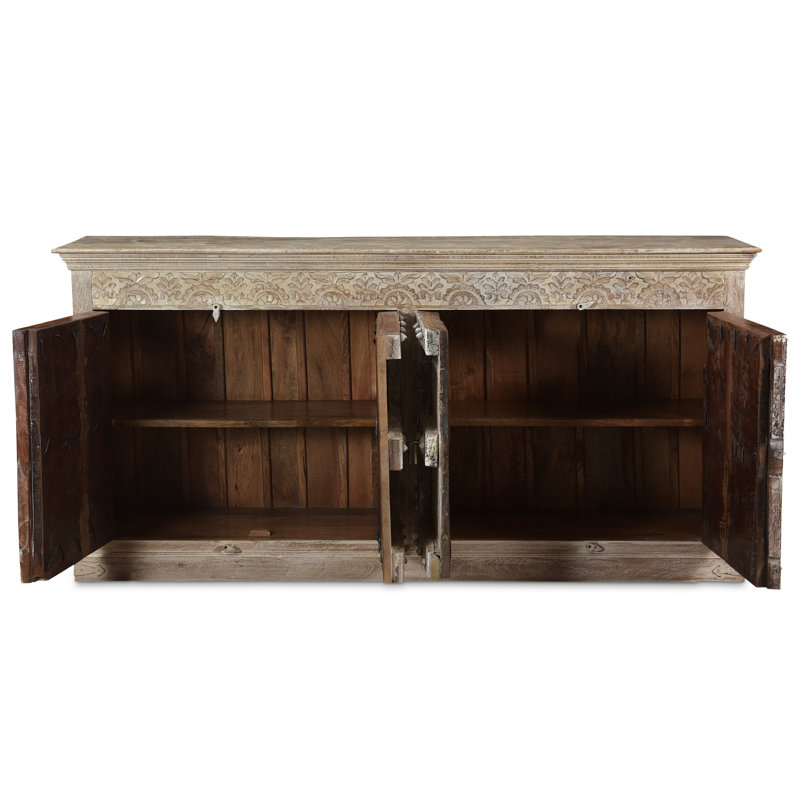 Buffet en bois d'acacia de 89 po de largeur Bollitree
