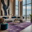 Tapis mauve lavable à la machine-1602634776