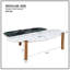 Tables basses d'appoint en faux marbre avec pieds en métal pour bureau à domicile