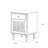 Dark-walnut Solid Wood + 1 drawers Nightstand